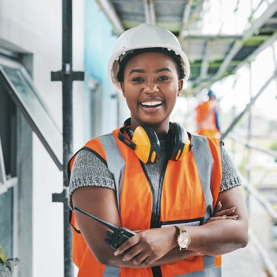 Person in a hardhat